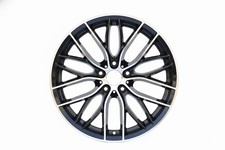 W740-bmf 20x9.5 5x120 Et35 72.6 Black Machined Face Set Of 4 Wheels