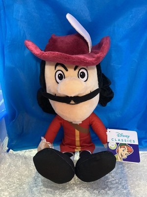 Offiziell lizenzierter Disney Pixar Peter Pan Film. Captain Hook weiches Plüschtier 30 cm 