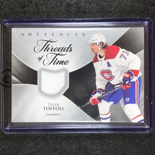 2023-24 Artifacts Hockey TYLER TOFFOLI Threads of Time Jersey Relic #TO (A)