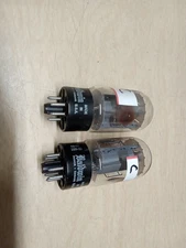 Lot Of 2 Baldwin 6L6 GC Top Halo Getter Power Tubes