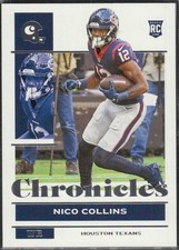 Nico Collins 2021 Panini Chronicles #35 Rookie Houston Texans