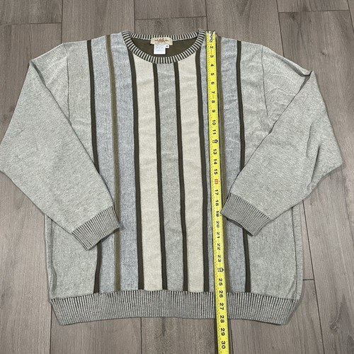 Montechiaro 3D Knit Gray Abstract coogi Style Sweater Size XXL Italy Acrylic - Picture 4 of 6