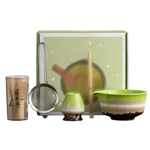 5Pcs/Set Tea Sticks Matcha Whisk Set Ceramic Matcha Bowl Home Brewing - Picture 15 of 18