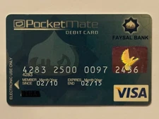 PocketMate Debit Card▪️Faysal Bank▪️Pakistan▪️Expired February 2015▪️Unsigned