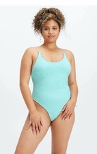 NWT Fabletics Seamless Lace Thong Bodysuit Large