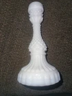 Vintage Milk Glass Pineapple/Stripe Pattern Candlestick