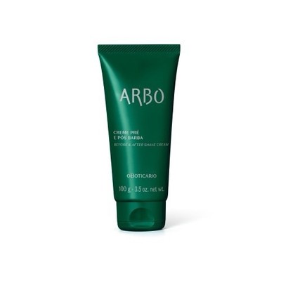 Boticário Creme Pré E Pós-Barba Arbo 100g Creme vor und nach der Rasur 100 g 