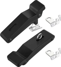 2 Pieces Rubber Latch Flexible Front Storage Rack 4 Inch with Hole, Over... 