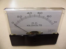 Dc. Panel METER 0 - 10 Kv Kilovolts  4" X 3 1/2" NEW CB Radio Ham Amp Amplifier
