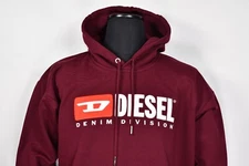 Diesel Men’s S-Division Felpa Hooded Sweatshirt Pullover size M
