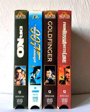 Lot Of 4 James Bond 007 VHS Goldfinger Dr No From Russia The World