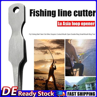Multifunctional Fishing Line Cutter Nippers Lure Loop Ring Opener Pliers Deu