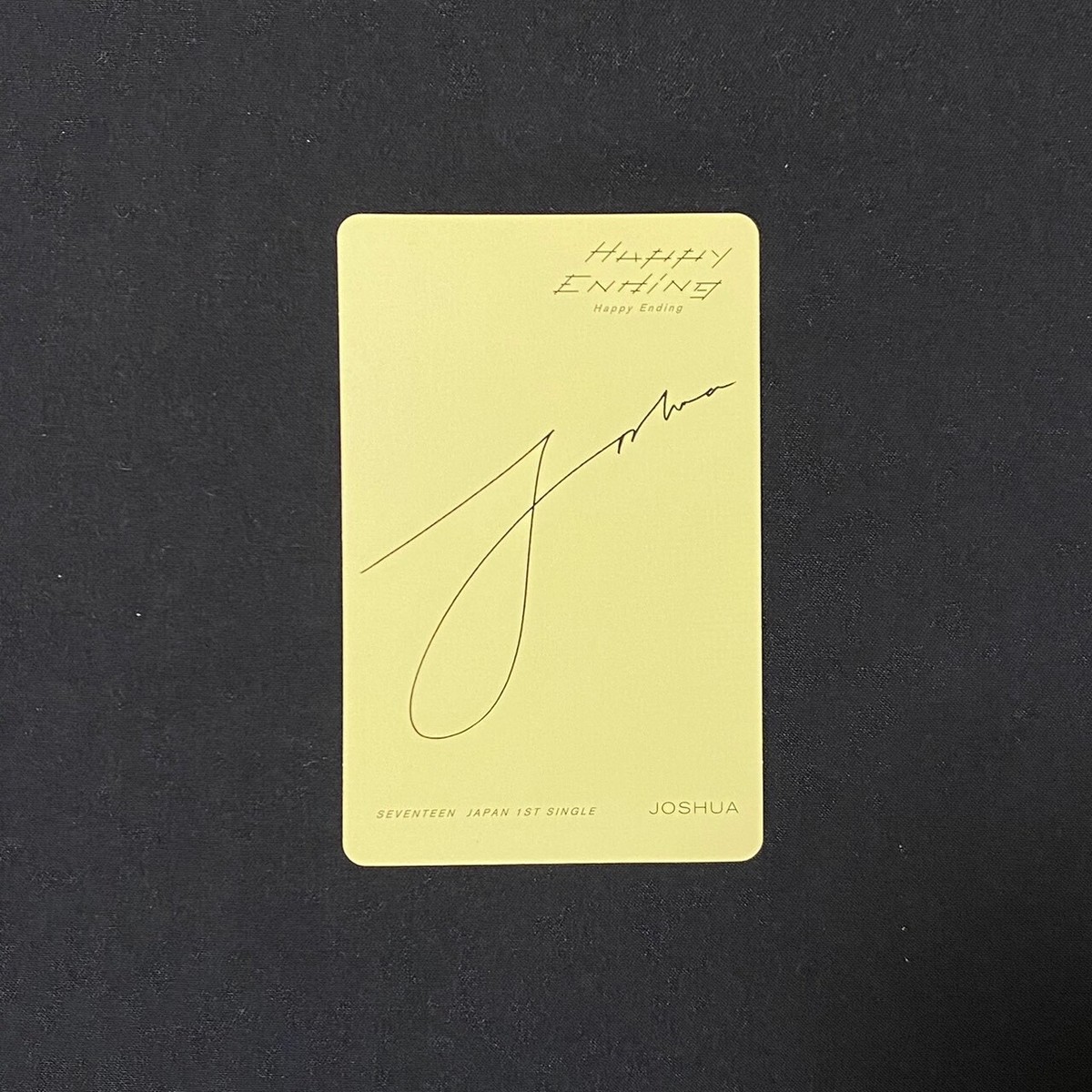SEVENTEEN Japan 1st single Happy ending A ver. + Joshua Photocard