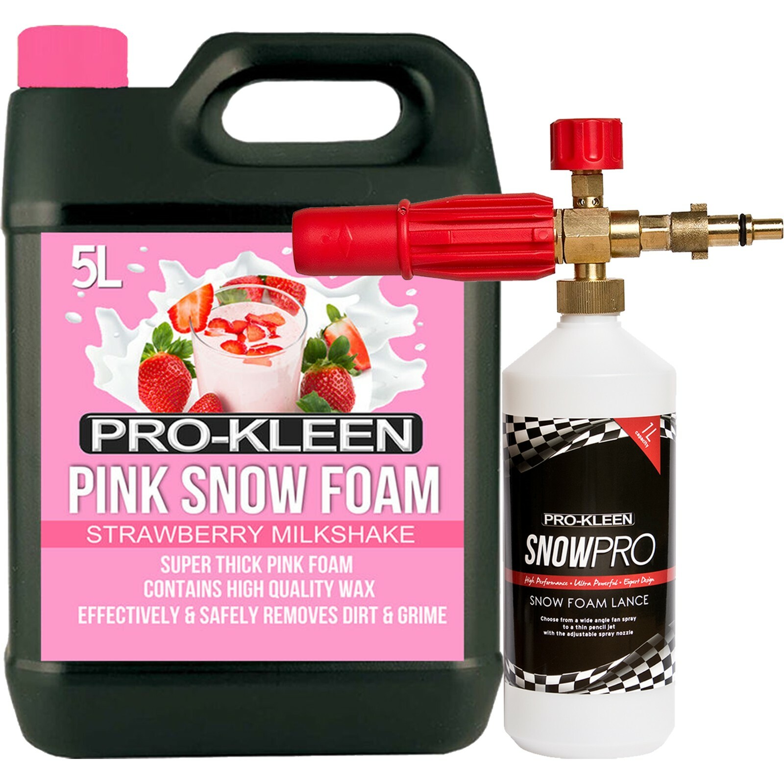 Pro-Kleen (Strawberry Milkshake) Snow Foam Car Shampoo & Nilfisk Lance Kit - Image 2