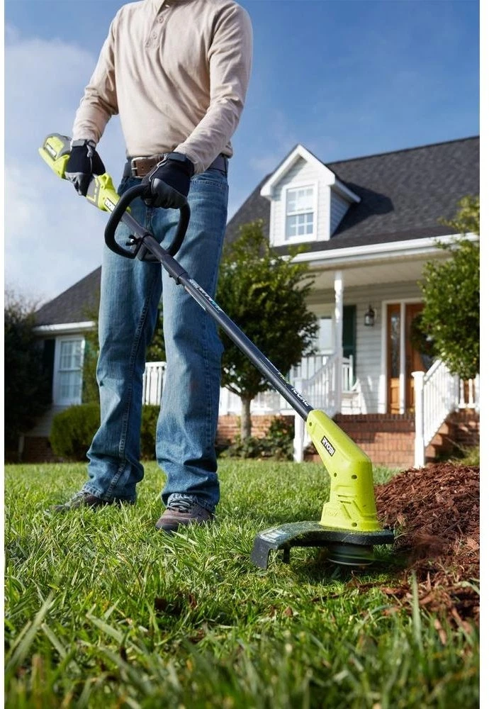 Electric Weed Eater Wacker Cordless String Trimmer Edger Battery Charger Ryobi