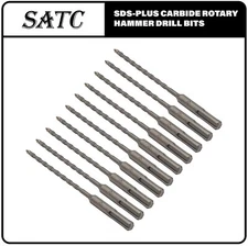 10PC 5/32" X6" SDS Plus Rotary Hammer Drill Bit Set Concrete Masonry Carbide Tip