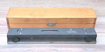 VIS 12 Inch Master Precision Level .0005''/10'' w/ Wood Case 79674 Made In Poland