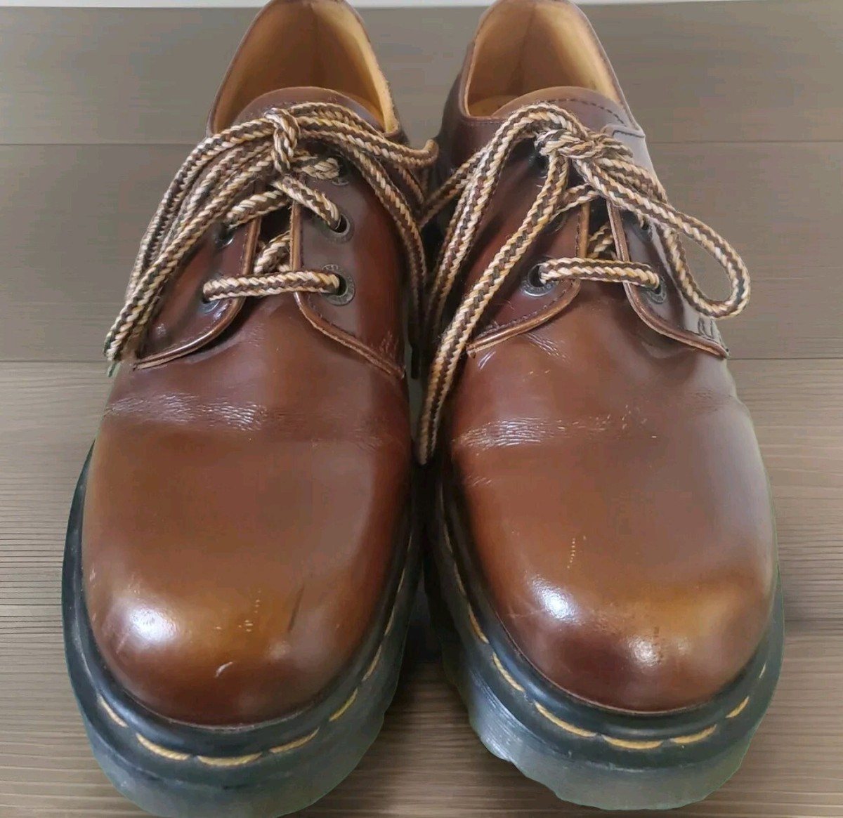 DOC DR Martens SHINY Leather Chunky Sole OXFORDS #8318 MADE DOC DR Martens SHINY Leather Chunky Sole OXFORDS #8318 MADE