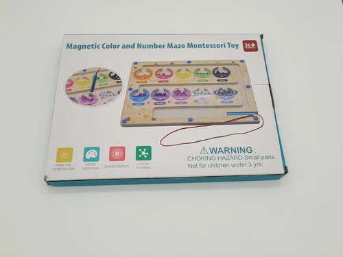 Magnetic Color and Number Maze - Montessori Fine Motor Skills Toys