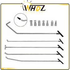 WHDZ 12 Pcs Car Dent Removal Puller Tools Auto Push Rods stainless Kits