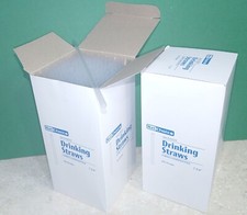 500 Jumbo Unwrapped Clear Drinking Straws NetChoice 420234 Free Shipping