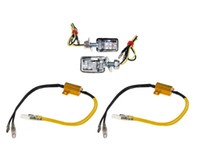 Blinker Set LED Mini Brick Schwarz E-GeprüFt + 2 WiderstäNde FüR Aprilia Ducati