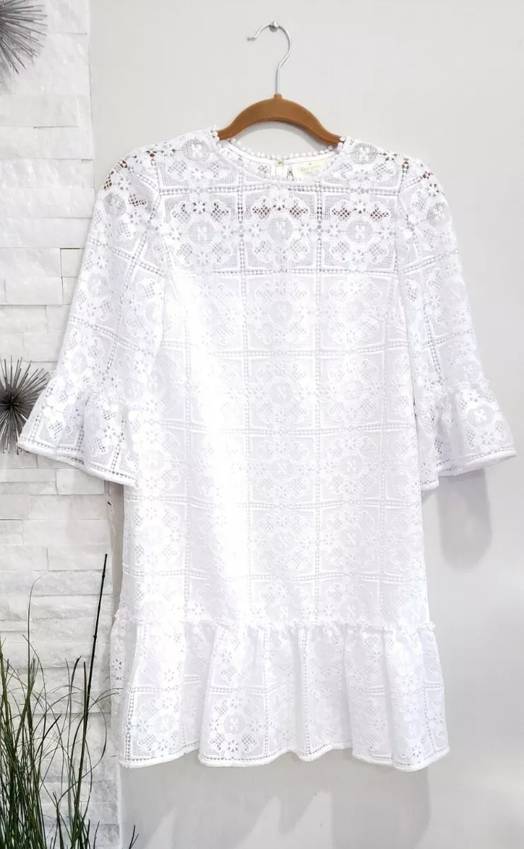 Lace flounce hotsell shift dress