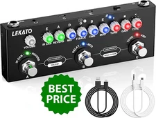 Pedal de efectos múltiples para guitarra, con carga IR, 9 modelos AMP, negro NEW