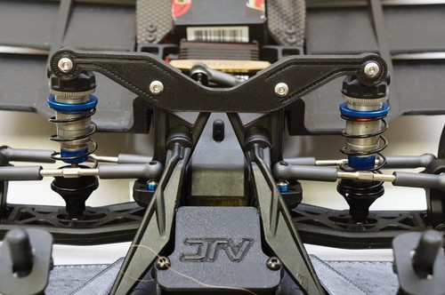 Piastra Alettone In Fibra Di Carbonio Per Wheelie Bar - Team Associated DR10M Drag Car