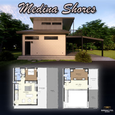 Medina Shores House Plan - 2 Bedrooms / 2 Baths 1,560 SF Design Blueprints