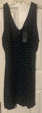 NWT Womens Wild Fable Black Floral V-neck Dress Size XL Listing 432