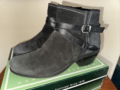Women's Bos & Co Greenville Black Waterproof Suede Ankle Boots Portugal 42 or 10