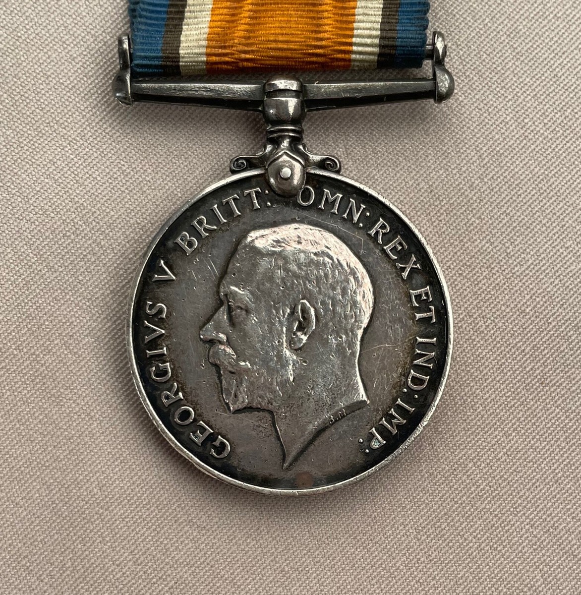 GEORGIVS V BRITT. OMN REX ET IND IMP WWI BRITISH WAR SILVER