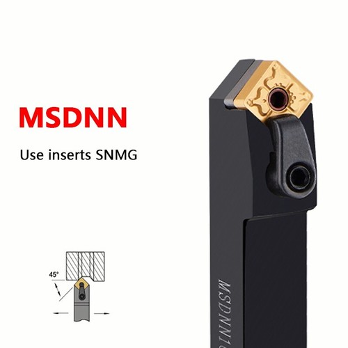 45° MSDNN 1616H12 16mm CNC Lathe Neutral Turning Tool Holder + 1Pcs SNMG120408 - Picture 3 of 3