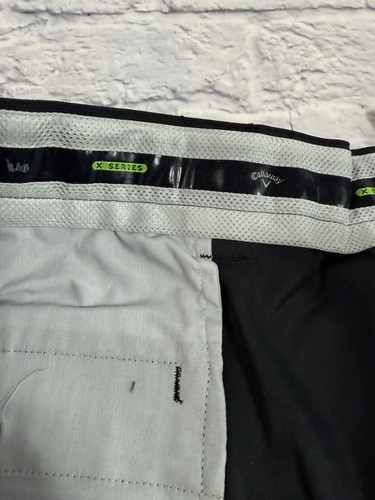 VTG Callaway Golf X Series Mens Cargo Shorts Size 48 Flat Front Black NWOT - Picture 3 of 9