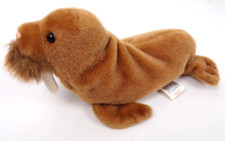 Vintage 1999 Ty Paul The Brown Walrus Beanie Baby Stuffed Plush Toy Retired 8"