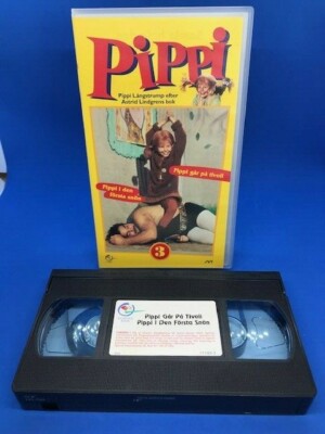 スプリガン　小学館ビデオ　VHS PIPPI LÅNGSTRUMP Går på Tivoli, Pippi i den Första snön Swedish