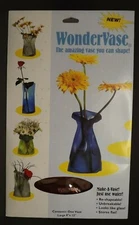 Wonder Vase, Reusable Flower Vase Shape & Reshape, Crystal Red Tint