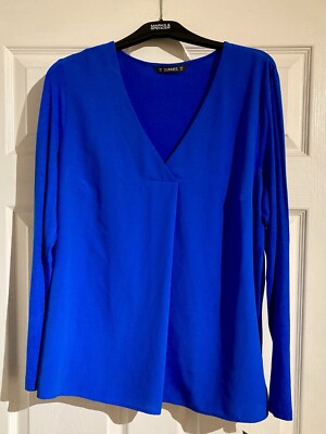Ladies Dunnes Stores Blue Top Size Medium UK