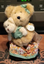 Boyds Bear Plush Momma Macbearsley & Baby Tags Special Edition Mother Pair Set