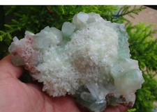 Grünes Apophyllit Auf Stilbit Mordenit Mineralien Exemplar BO=11