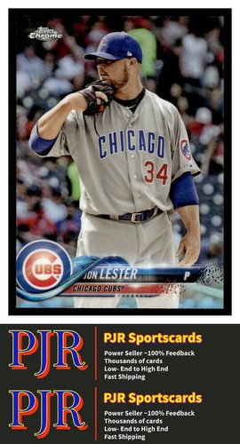 2018 Topps Chrom #191 Jon Lester Chicago Cubs Refraktor