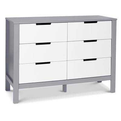 Carter's by DaVinci Colby 6-Drawer Dresser in Grey and White Gray and White