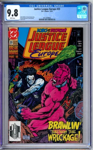 Justice League Europe 33 CGC Graded 9.8 NM/MT DC Comics 1991