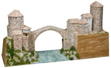 Mostar Bridge Bosnia Herzegovina Sec. XVI Pcs 5900 Kit 1:130 Model 1204