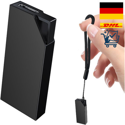 Mini Diktiergerät 64GB USB Voice Recorder Sprachaktiviert Aufnahmegerät für Meet