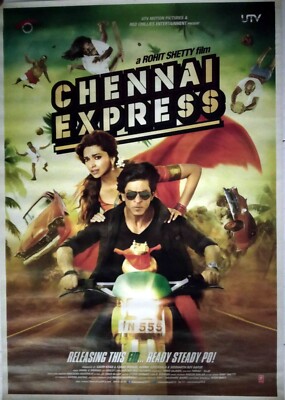 Chennai Express Bollywood Movie Poster Shah Rukh Khan SRK 27X39