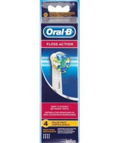 Braun Oral B Floss Action Replacement Heads Pack Of 4  - Photo 1 sur 1