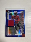 2025 Donruss Optic Tez Johnson Blue Hyper (RAW)