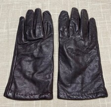 Vintage Leather Gloves Hawk By Gates Winter 70s Womens Large Dark Brown